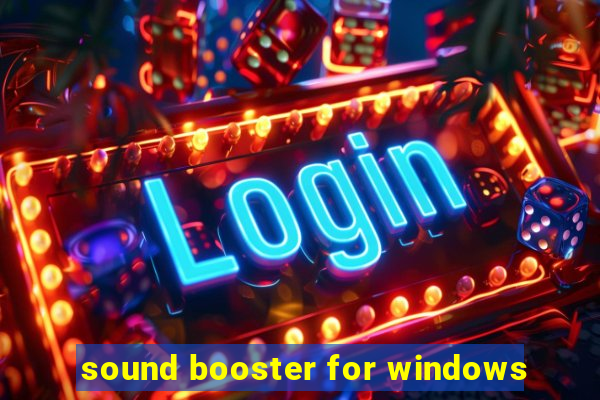 sound booster for windows